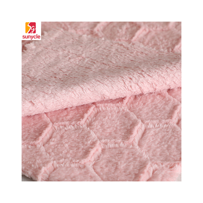Soft 220gsm Shu Velveteen Plain Knitting Fabric Soluble en agua