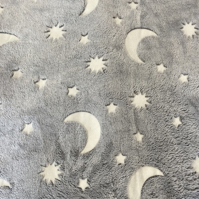 Tela luminosa oscura del paño grueso y suave de la franela 230gsm para Sofa Bed Blanket