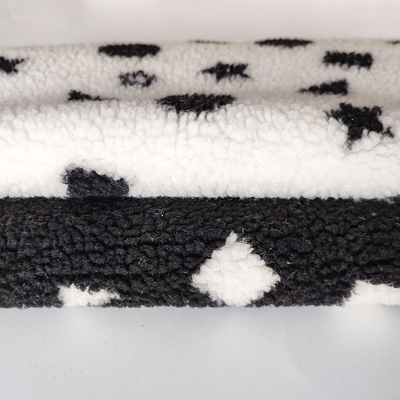 tela del paño grueso y suave de 150D 288F 650gsm Sherpa por la yarda