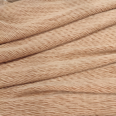 La tela del super suave del crespón del vestido 300 G/M plisó el poliéster Spandex de la arruga