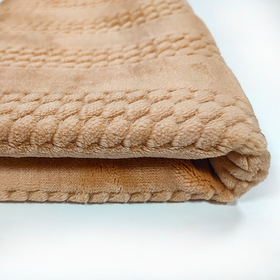 Tela de moda 320 G/M 150D del paño grueso y suave de la franela del telar jacquar para la ropa de noche