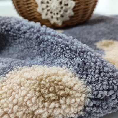 Teddy Bear Sherpa Fleece Fabric el oso 100% del poliéster de 330 G/M imprimió