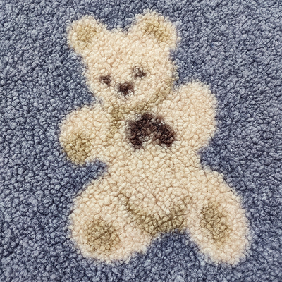 Teddy Bear Sherpa Fleece Fabric el oso 100% del poliéster de 330 G/M imprimió