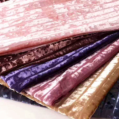 La raya Diamond Korean Velvet Fabric Stripe para las señoras viste 240 G/M