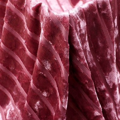 La raya Diamond Korean Velvet Fabric Stripe para las señoras viste 240 G/M