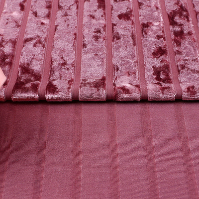 La raya Diamond Korean Velvet Fabric Stripe para las señoras viste 240 G/M