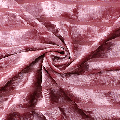 La raya Diamond Korean Velvet Fabric Stripe para las señoras viste 240 G/M