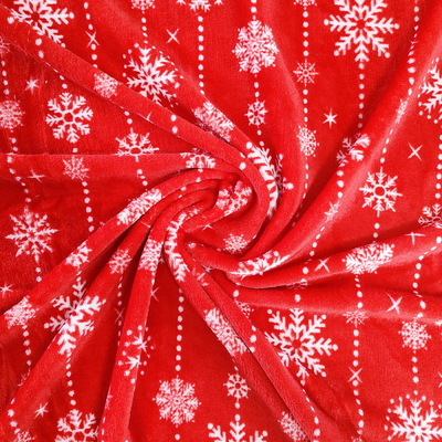 Poliéster impreso super suave 100% de Coral Fabric 240GSM de la franela para el uso de la Navidad