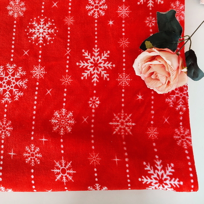 Poliéster impreso super suave 100% de Coral Fabric 240GSM de la franela para el uso de la Navidad