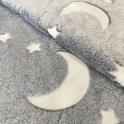 Tela luminosa oscura del paño grueso y suave de la franela 230gsm para Sofa Bed Blanket