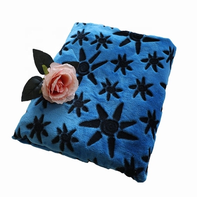 Tela suave lateral doble del paño grueso y suave de la franela impresa esquilada para la ropa de noche de la manta del lecho