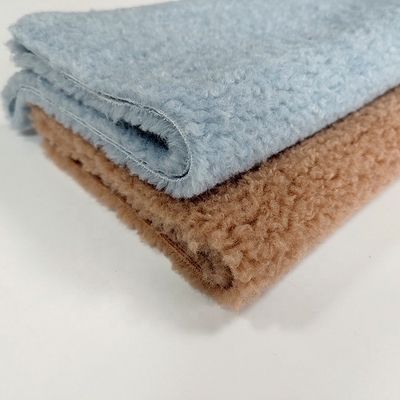 tela del paño grueso y suave del sherpa del poliéster 390gsm