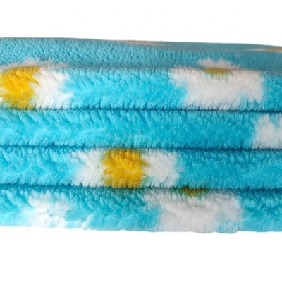 El girasol 370gsm imprimió el paño grueso y suave de Sherpa para Pillowslip Sofa Cover Bag