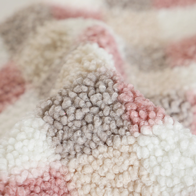 Sherpa impreso tela escocesa esquila la tela 300gsm para el bolso de Hometextile de la tapicería