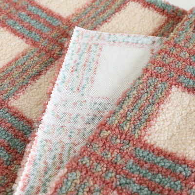 solo poliéster 100% de la tela de Brown Sherpa del lado 188F para el jersey de la materia textil del hogar de Pillowslip