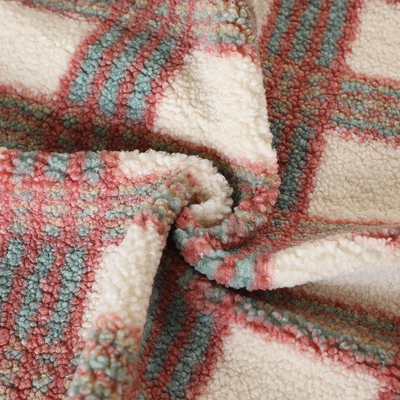 solo poliéster 100% de la tela de Brown Sherpa del lado 188F para el jersey de la materia textil del hogar de Pillowslip
