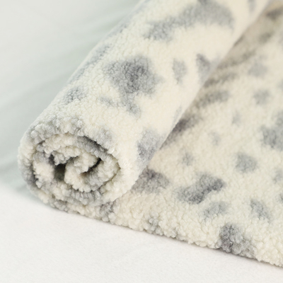 100% Sherpa impreso el poliéster esquila la tela 150D 288F 300gsm para la silla Pajams de los bolsos