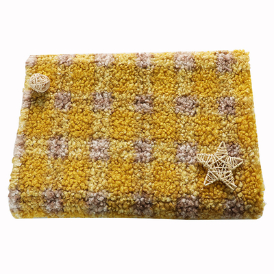 58" 60" tela de Sherpa de la tela escocesa de 150D 300gsm para Sofa Toys Pillowslip