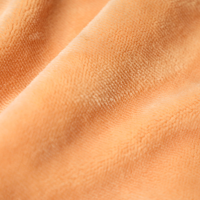 Sola felpa anaranjada sólida del cortocircuito de Shu Velveteen Fabric 150gsm del lado para Pillowslip Sofa Cover