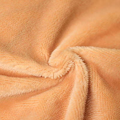 Sola felpa anaranjada sólida del cortocircuito de Shu Velveteen Fabric 150gsm del lado para Pillowslip Sofa Cover