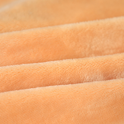 Sola felpa anaranjada sólida del cortocircuito de Shu Velveteen Fabric 150gsm del lado para Pillowslip Sofa Cover