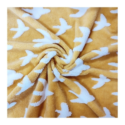 Telar jacquar Shu Velveteen Fabric 300gsm para la tela 100% del paño grueso y suave de la felpa del poliéster de Sofa Cover de la capa