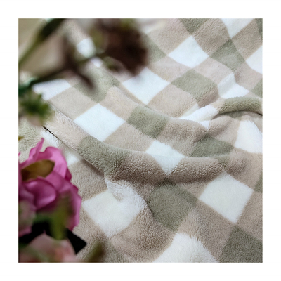 Poliéster impreso tela escocesa 100% de Shu Velveteen Fabric 280gsm