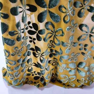 Tela coreana 140gsm del terciopelo del estampado de plores para la bufanda del desgaste de mujeres