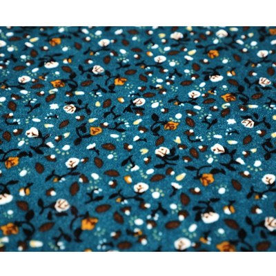 Tela coreana 150gsm 75D 72F del terciopelo de la flor de la historieta