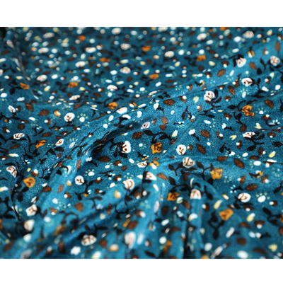 Tela coreana 150gsm 75D 72F del terciopelo de la flor de la historieta
