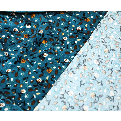 Tela coreana 150gsm 75D 72F del terciopelo de la flor de la historieta