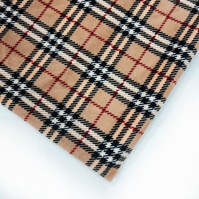 poliéster Spandex de la tela 288F de la franela del super suave 240gsm para los zapatos Sofa Cover