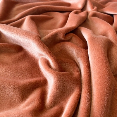 Tela Coral Red Double Side del super suave del color sólido del poliéster de Spandex