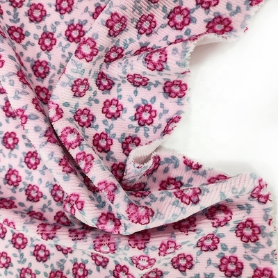 Poliéster impreso flor 100% de la tela 310gsm del terciopelo del terciopelo del telar jacquar