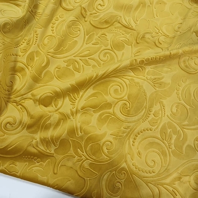 Sofa Holland Velvet Fabric grabado en relieve 3D 320gsm 150D