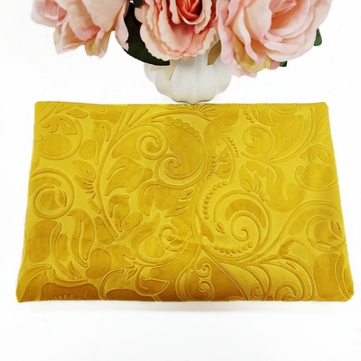 Sofa Holland Velvet Fabric grabado en relieve 3D 320gsm 150D
