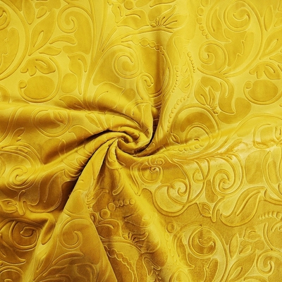 Sofa Holland Velvet Fabric grabado en relieve 3D 320gsm 150D