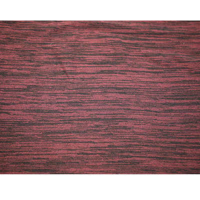 Sola tela 180gsm del jersey del algodón rojo y negro 100 para la ropa corta de la manga