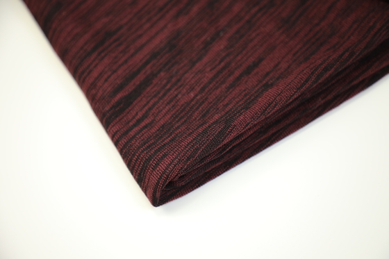Sola tela 180gsm del jersey del algodón rojo y negro 100 para la ropa corta de la manga