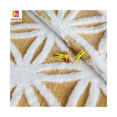 Telar jacquar Shu Velveteen Fabric 280gsm del girasol para la manta casera Pillowslip de la materia textil