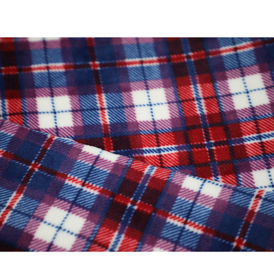 Tela micro impresa tela escocesa del paño grueso y suave 280gsm para la bufanda de la ropa