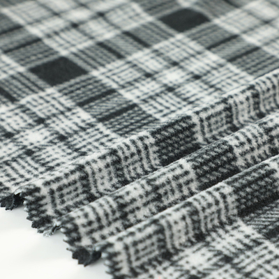 La tela escocesa micro catiónica 100% de la tela del paño grueso y suave del poliéster imprimió polar para Sofa Pillowslip Blankets
