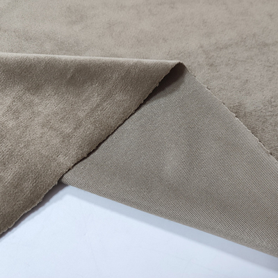 Color sólido Sofa Cover Cushion Pillowslip de la tela cruzada del poliéster plano de Holland Velvet Fabric 200gsm