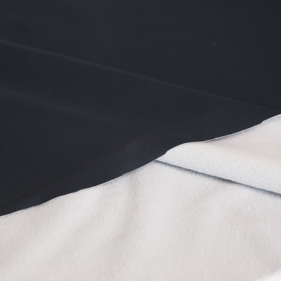 Paño grueso y suave polar de materia textil de la tela 288F del micrófono casero blanco y negro consolidado del telar jacquar